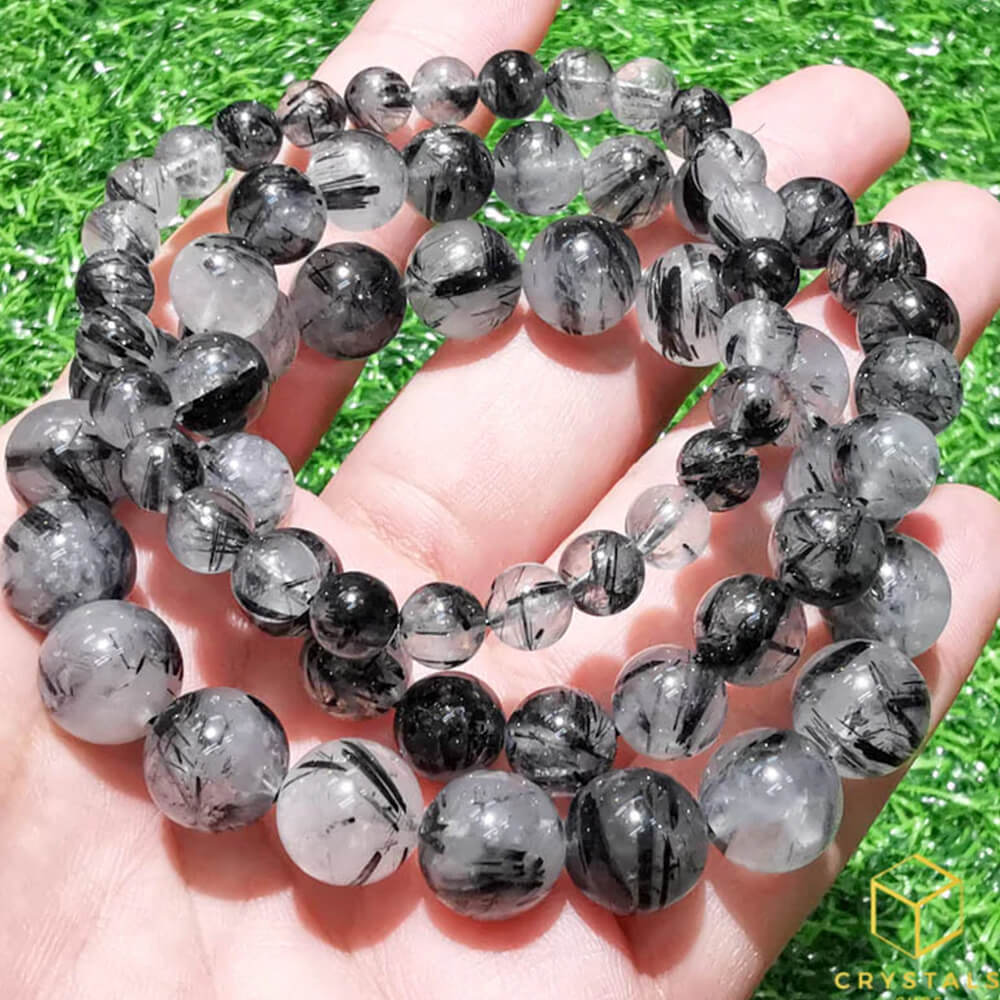 Black Rutilated Quartz Bracelet