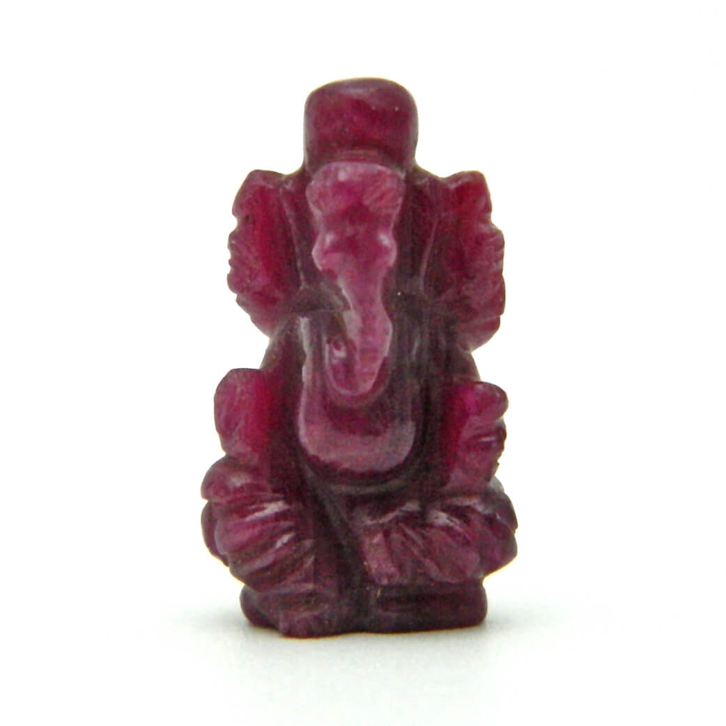 Carved Ruby Lord Ganesha