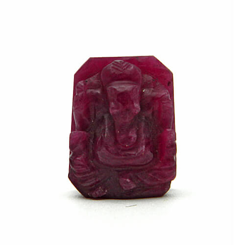Carved Ruby Lord Ganesha