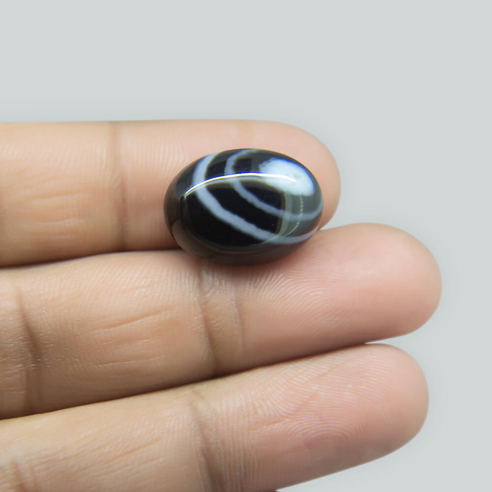 Sulemani Black Hakik- 12.31 Carat