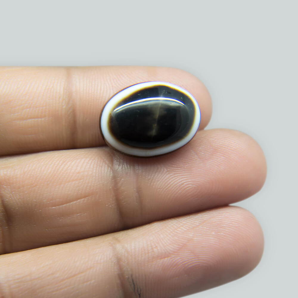 Sulemani Black Hakik- 12.61 Carat