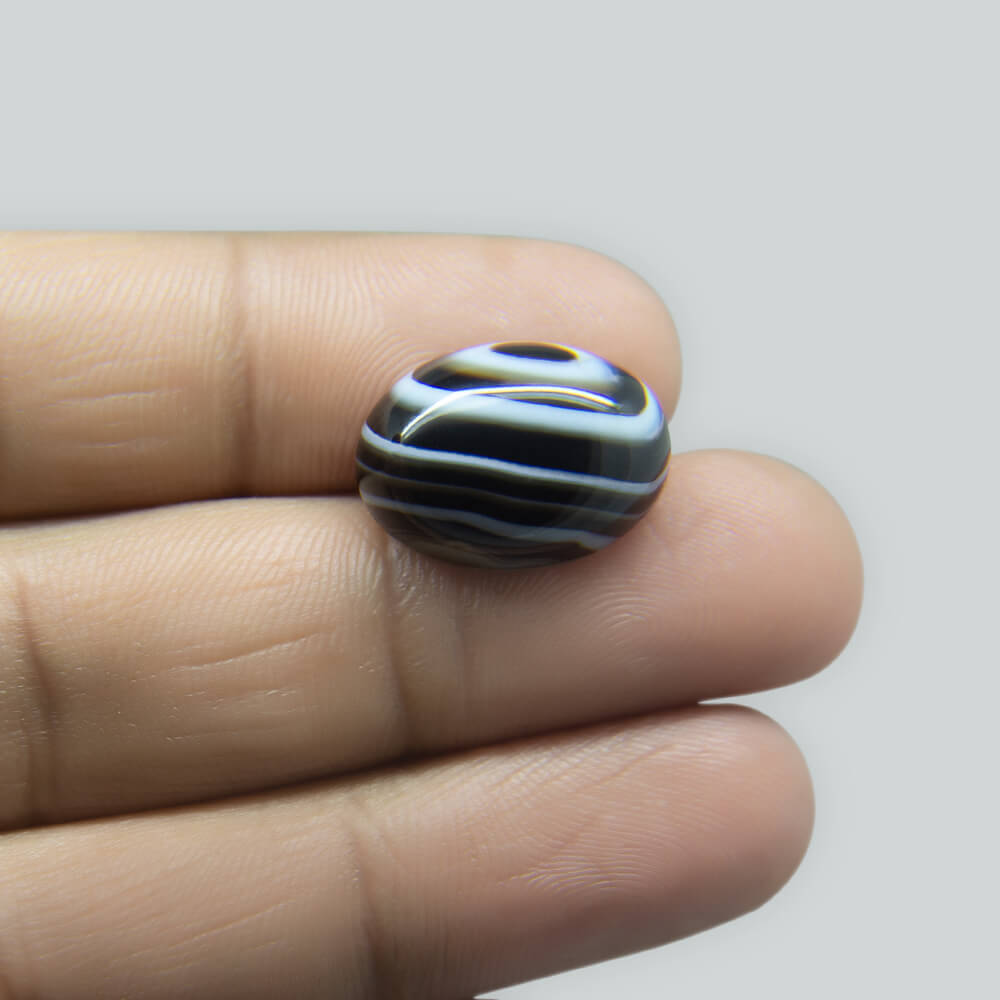 Sulemani Black Hakik- 12.21 Carat