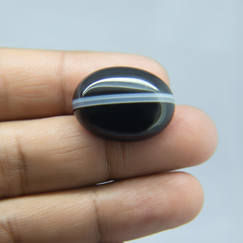 Sulemani Black Hakik- 29.07 Carat