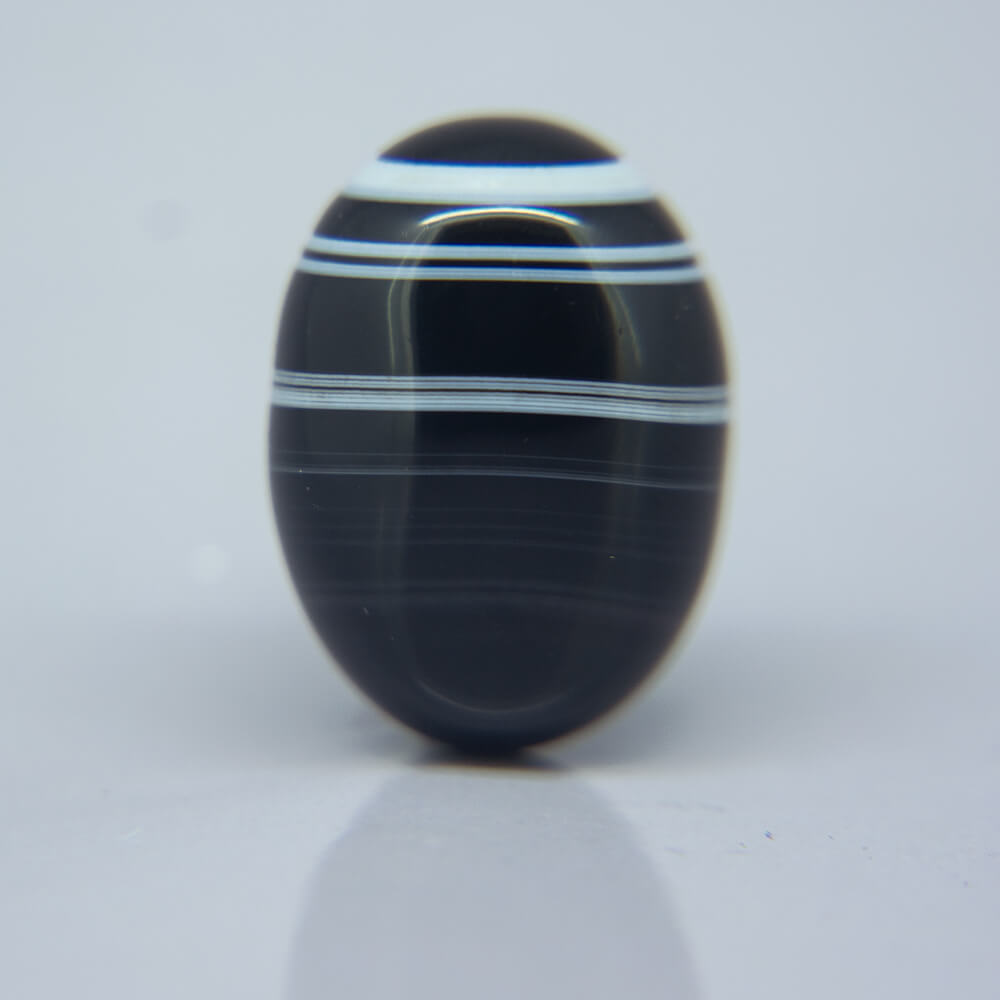 Sulemani Black Hakik- 27.68 Carat