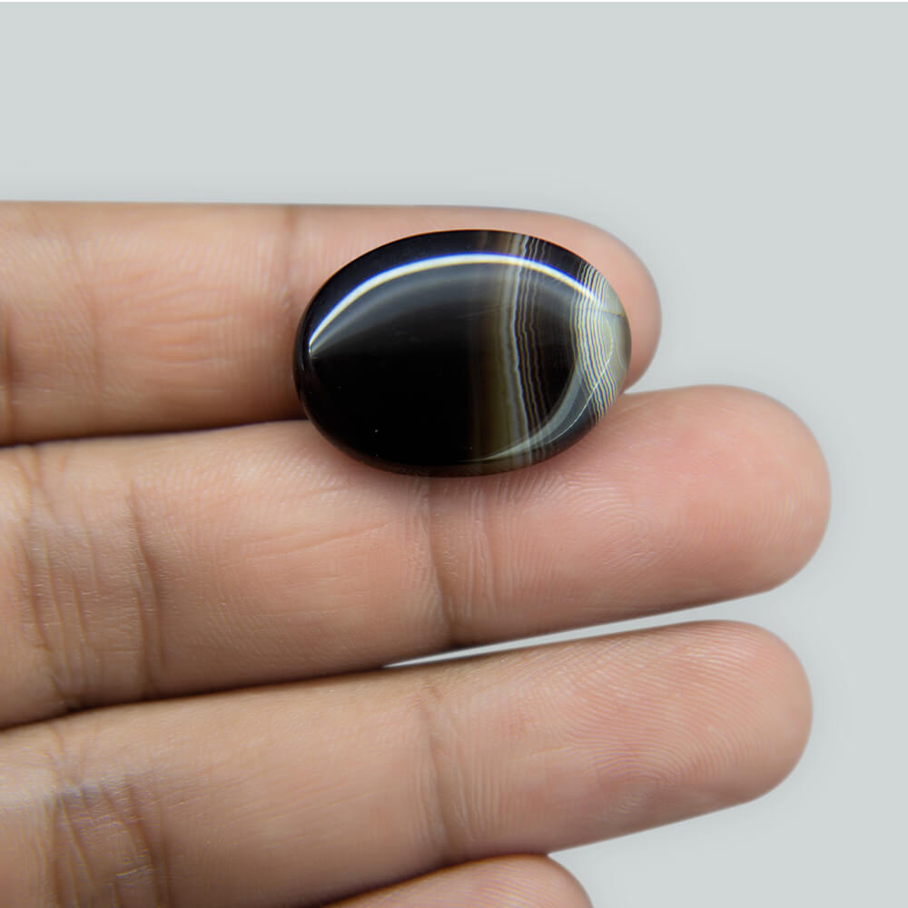 Sulemani Black Hakik- 20.82 Carat