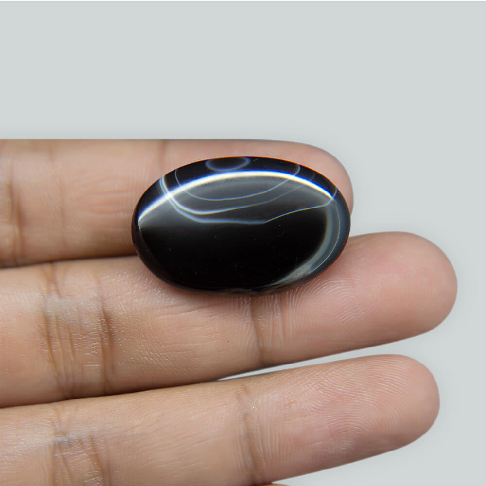 Sulemani Black Hakik- 28.83 Carat