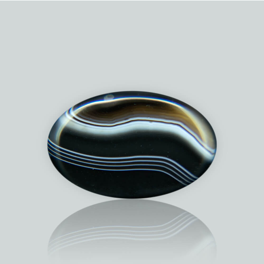 Sulemani Black Hakik- 27.21 Carat
