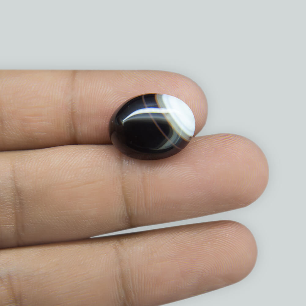 Sulemani Black Hakik- 10.44 Carat