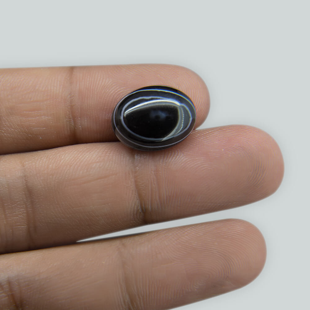 Sulemani Black Hakik- 8.34 Carat
