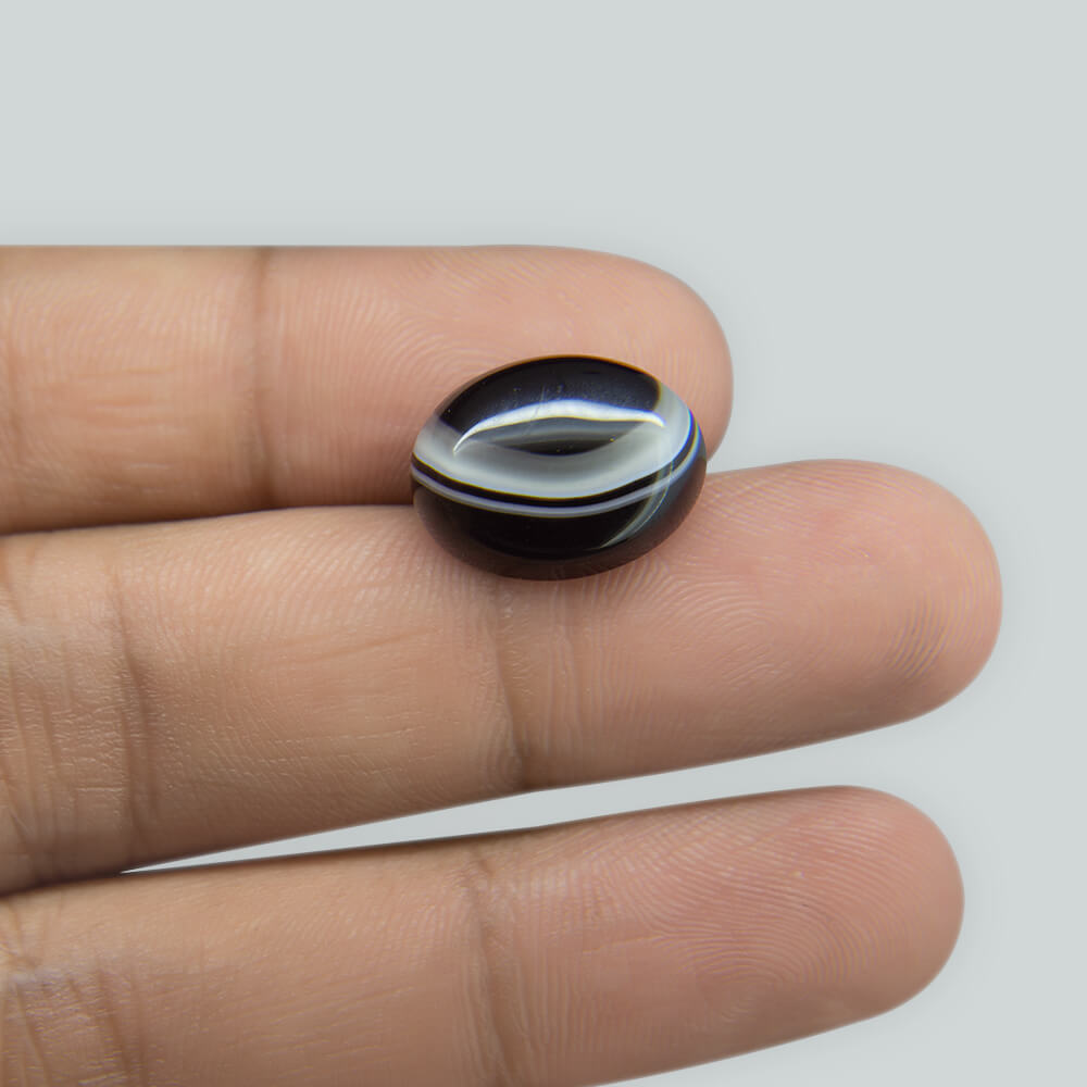 Sulemani Black Hakik- 9.30 Carat