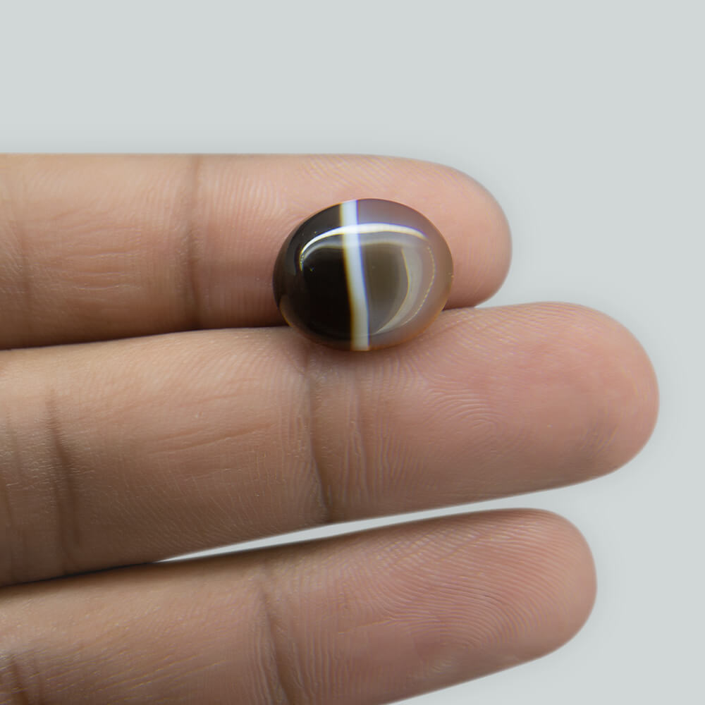 Sulemani Black Hakik- 8.22 Carat
