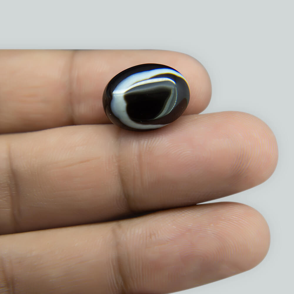 Sulemani Black Hakik- 10.58 Carat