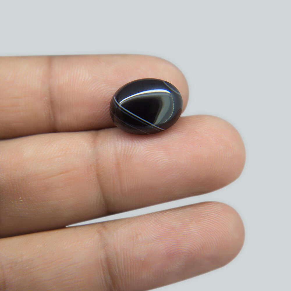 Sulemani Black Hakik- 6.00 Carat