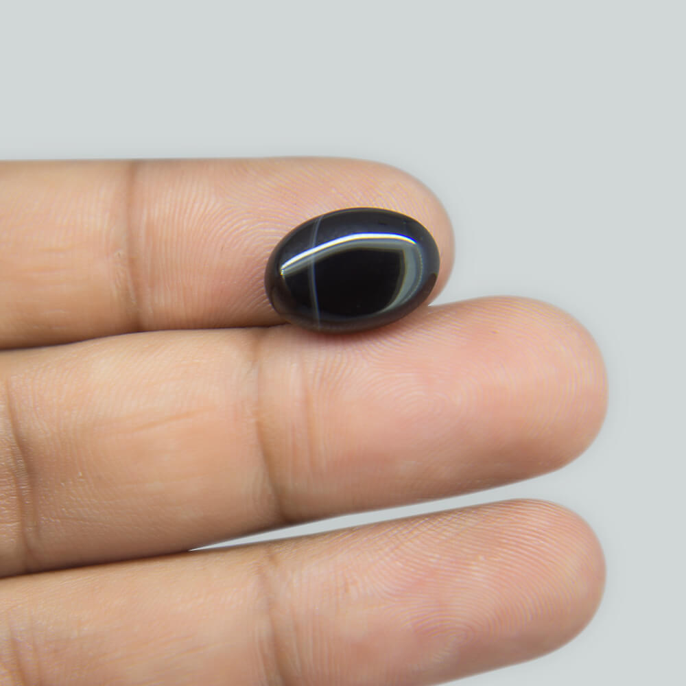 Sulemani Black Hakik- 5.91 Carat