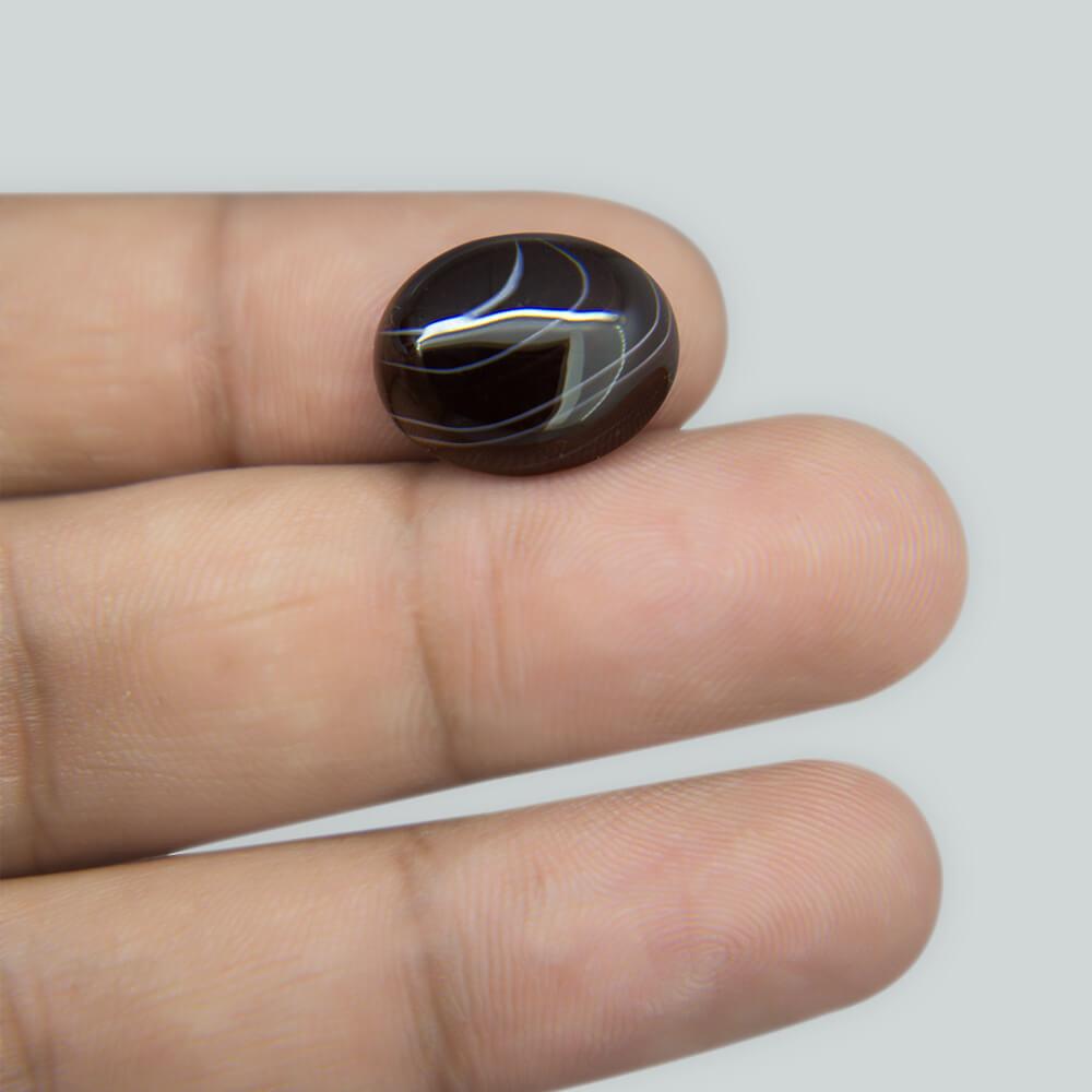 Sulemani Black Hakik- 8.26 Carat