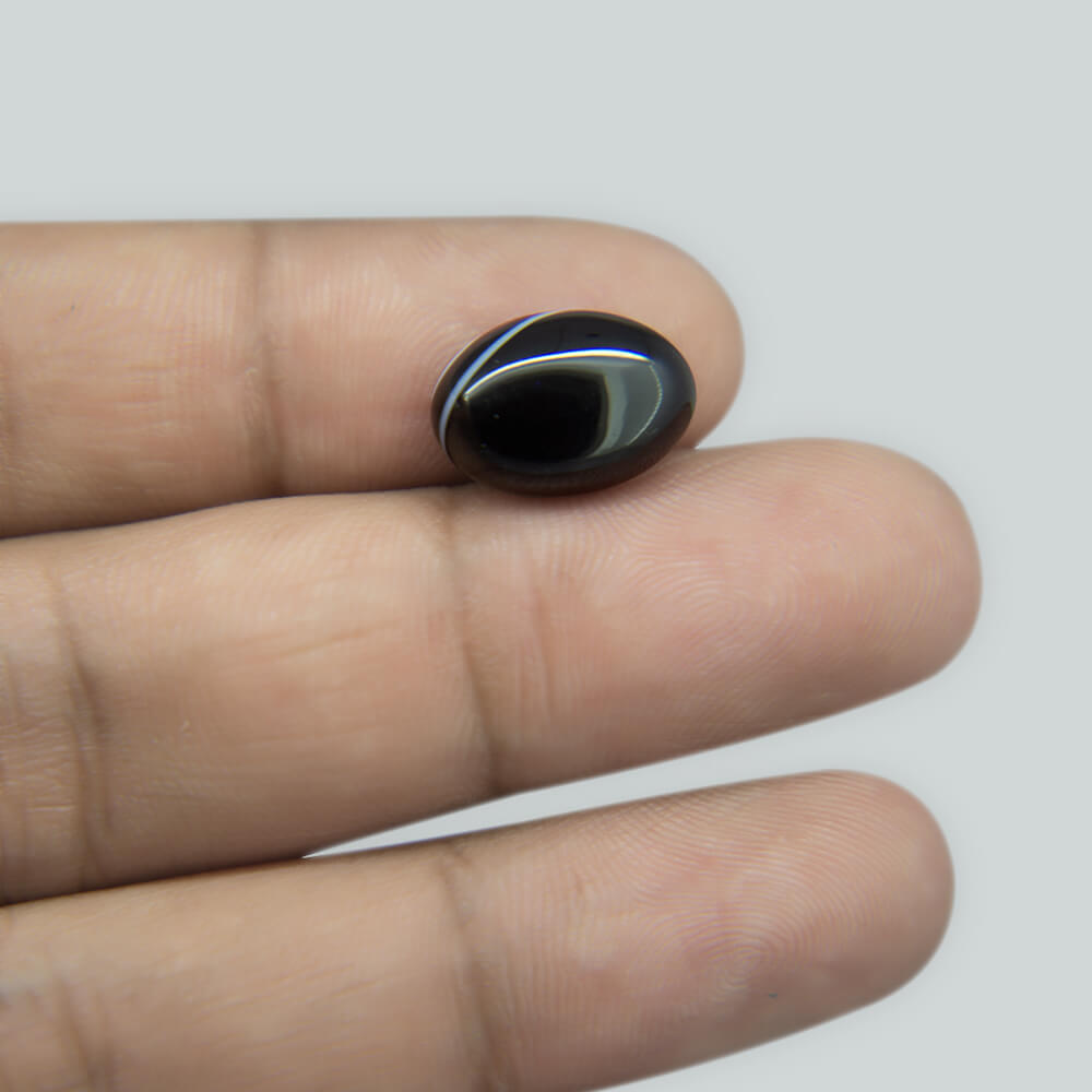 Sulemani Black Hakik- 5.37 Carat