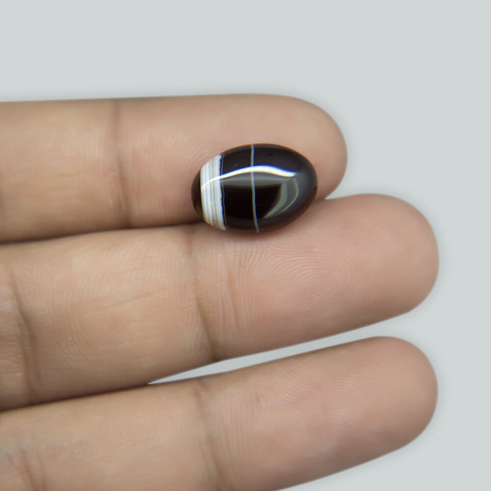 Sulemani Black Hakik- 6.18 Carat