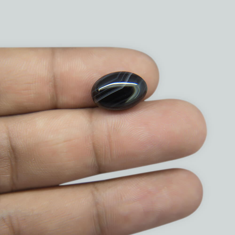 Sulemani Black Hakik- 5.26 Carat