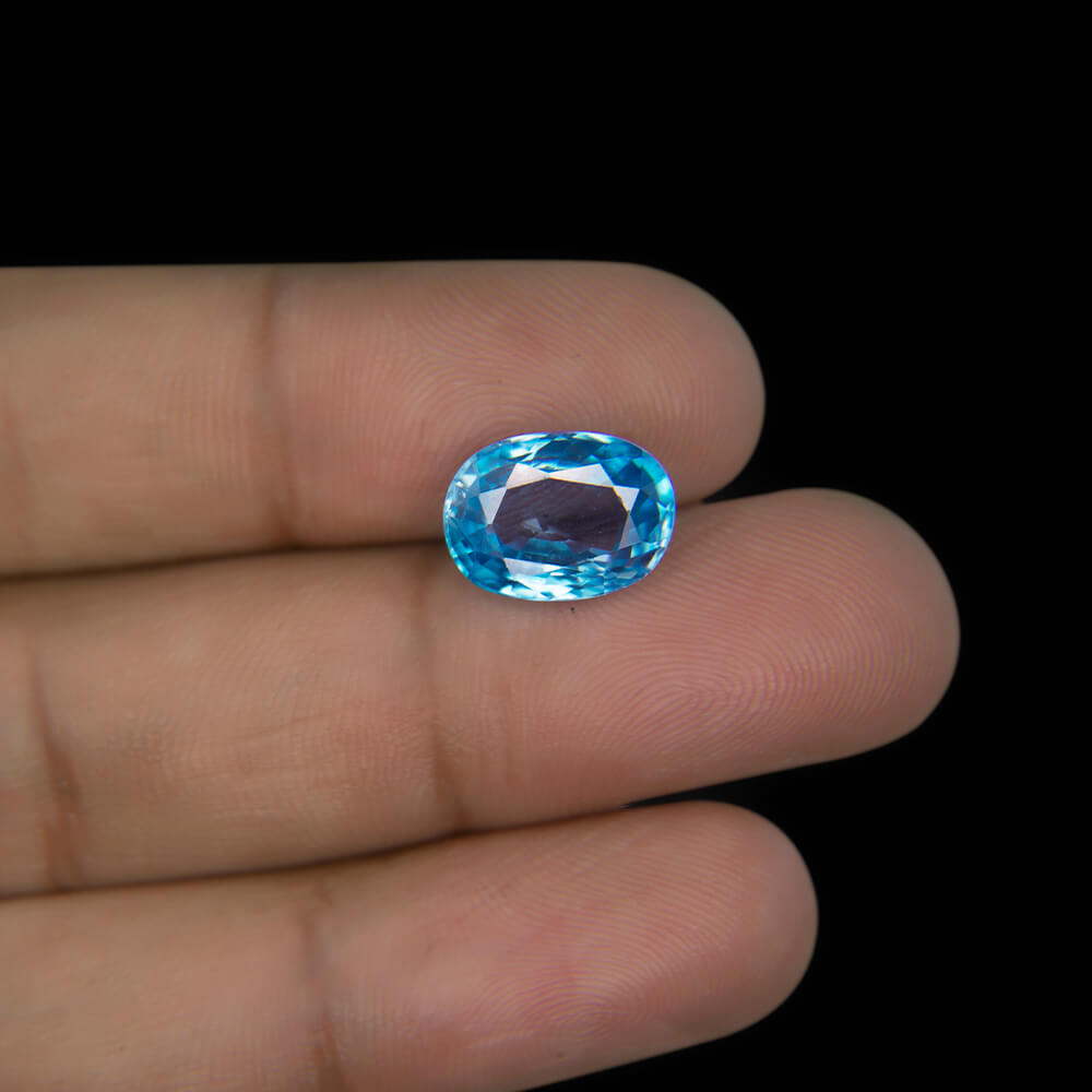 Blue Zircon - 6.71 Carat