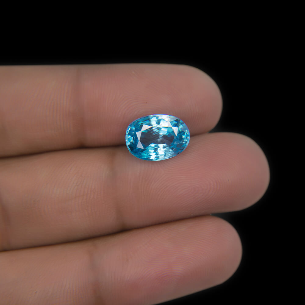 Blue Zircon - 5.41 Carat