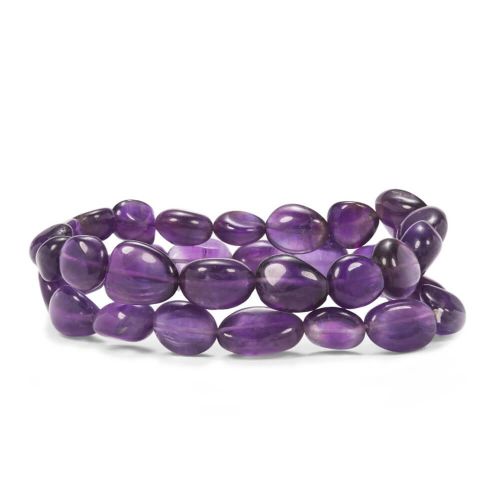 Amethyst Tumble Beads Bracelet