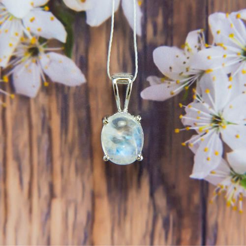 Moonstone Silver Pendant