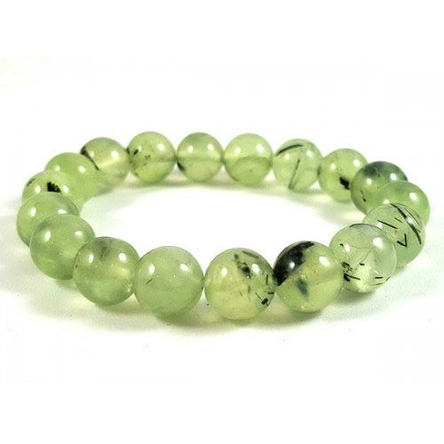 Prehnite Gemstone Stretchable Bracelet 