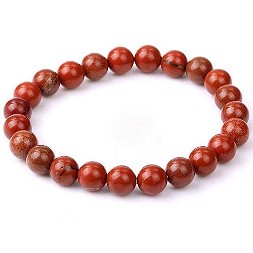 Red Jasper Gemstone Stretchable Bracelet 