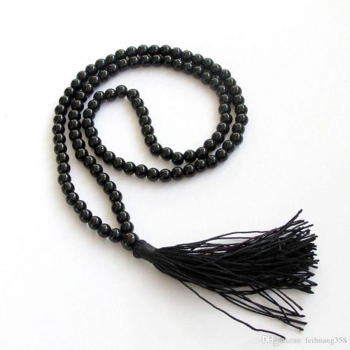Black Tourmaline Beads Mala