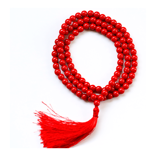 Red Coral Beads Mala