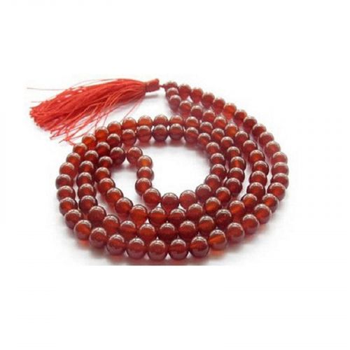Red Hakik Beads Mala