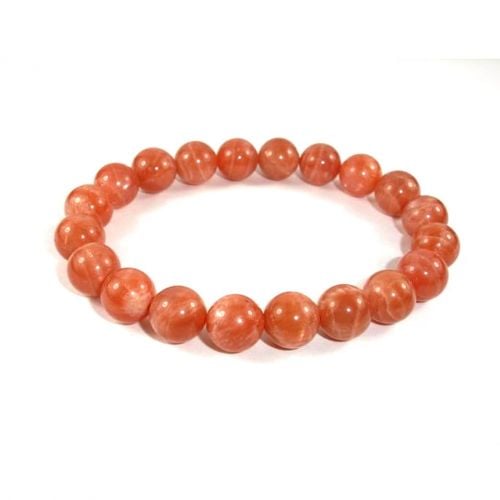 Sunstone Beads Stretchable Bracelet 