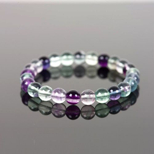 Rainbow Fluorite Stretchable Bracelet 