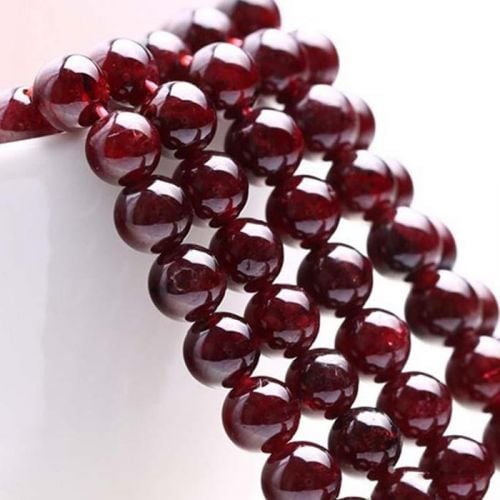 Red Garnet AAA Quality Beads String - 14 Inch