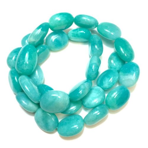Amazonite Tumble Beads Stretchable Bracelet 