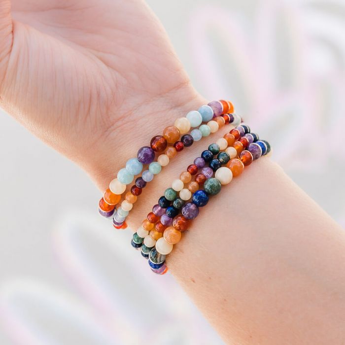 Customised Gemstone Beads Stretchable Bracelet