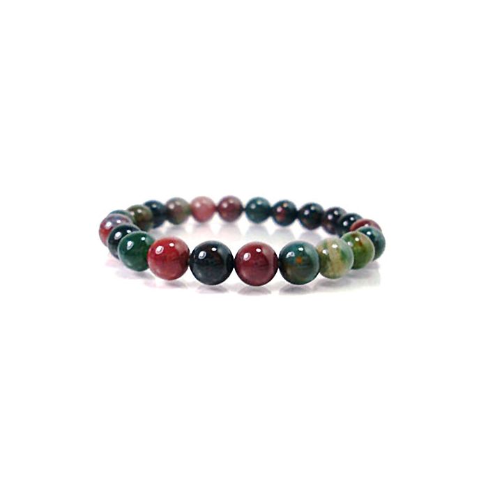 Buy 8mm African Bloodstone Bracelet Beaded Crystal Bracelet Online in India   Etsy