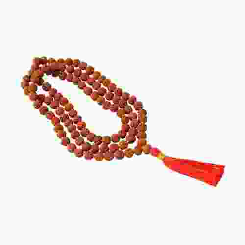 Natural 5 Mukhi Rudraksha Mala Lab Certified