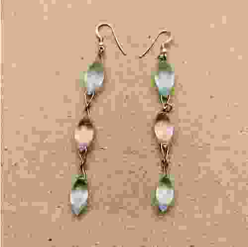 red garnet earrings