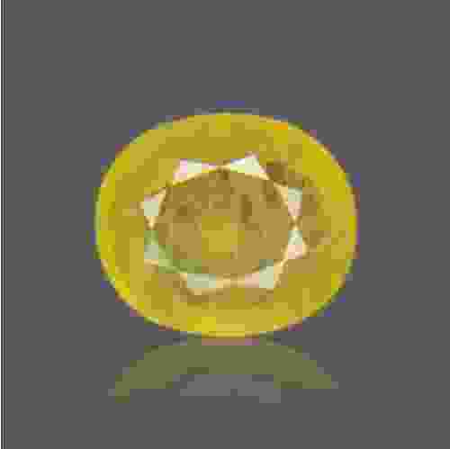 Yellow Sapphire (Pukhraj) Bangkok - 8.10 Carat (9.00 Ratti)