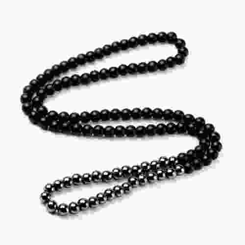 Blue Tiger & Black Agate Beaded String