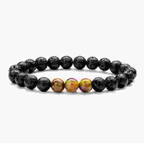 Natural Lava Stone Beads Bracelet