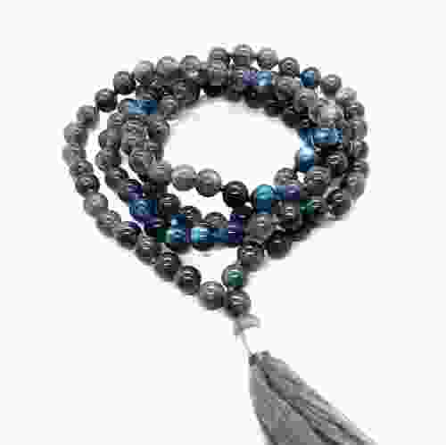 Natural Labradorite Beads String Mala