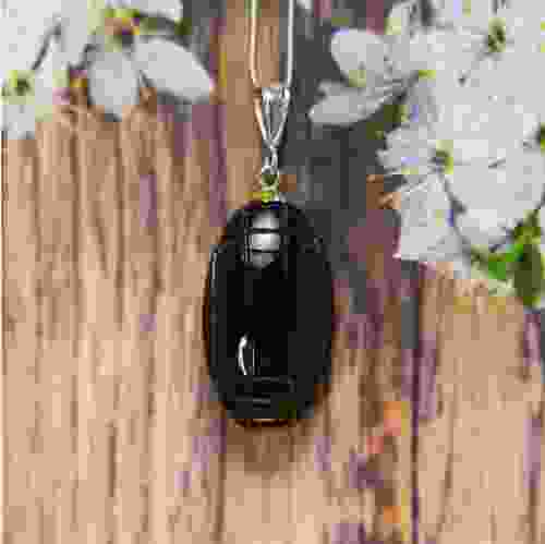 Smoky Quartz Silver Pendant