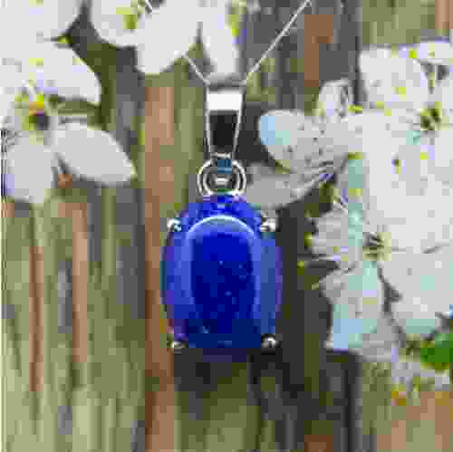 Lapis Lazuli Silver Pendant