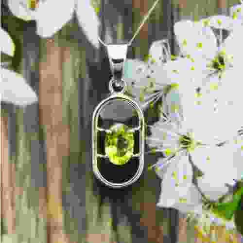 Peridot Silver Pendant