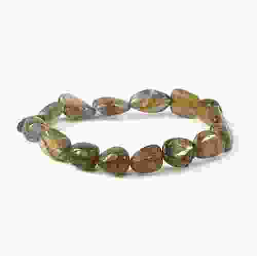 Labradorite Tumbled Beads Stretchable Bracelet