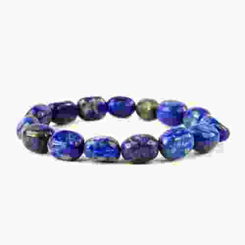 Lapis Lazuli Tumble Beads Stretchable Bracelet