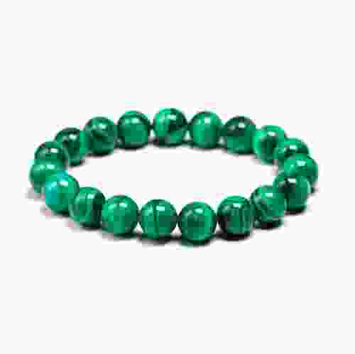 Malachite Gemstone Stretchable Bracelet 
