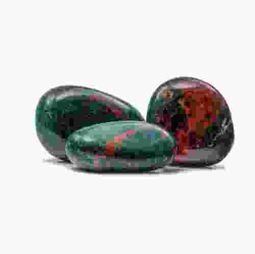 Natural Blood Stone Tumble Healing Crystals (3 Pcs)